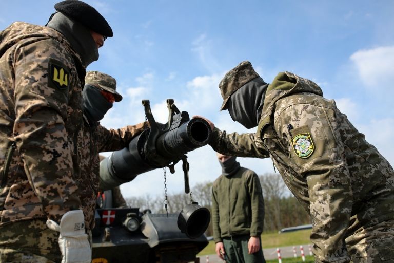 Украинские военные на учебной базе бундесвера.