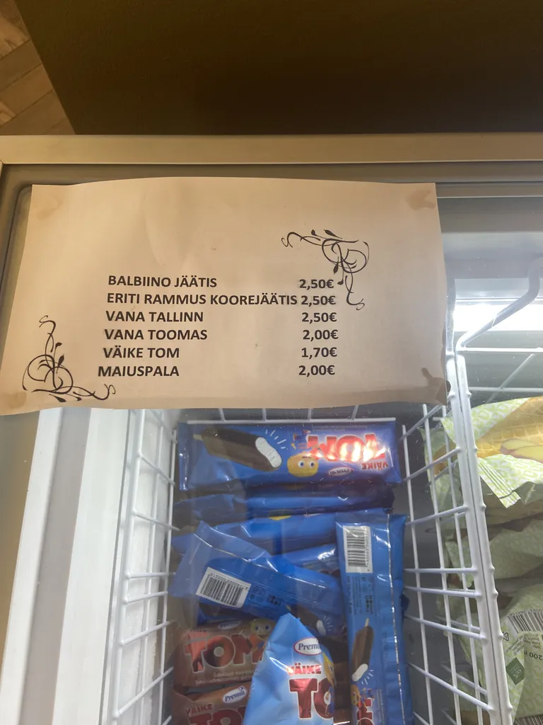 Цена на мороженое в Рийгикогу
