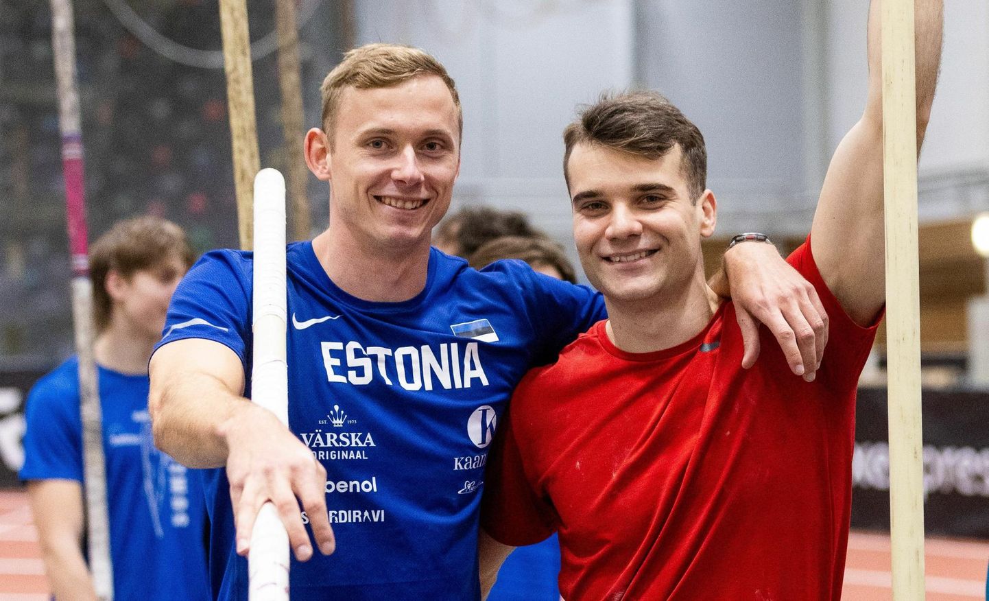Risto Lillemets (paremal) alustas treenimist koos Johannes Ermiga.