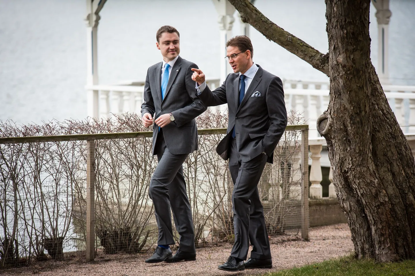 Taavi Rõivas ja Jyrki Katainen täna Soomes toimunud kohtumisel.