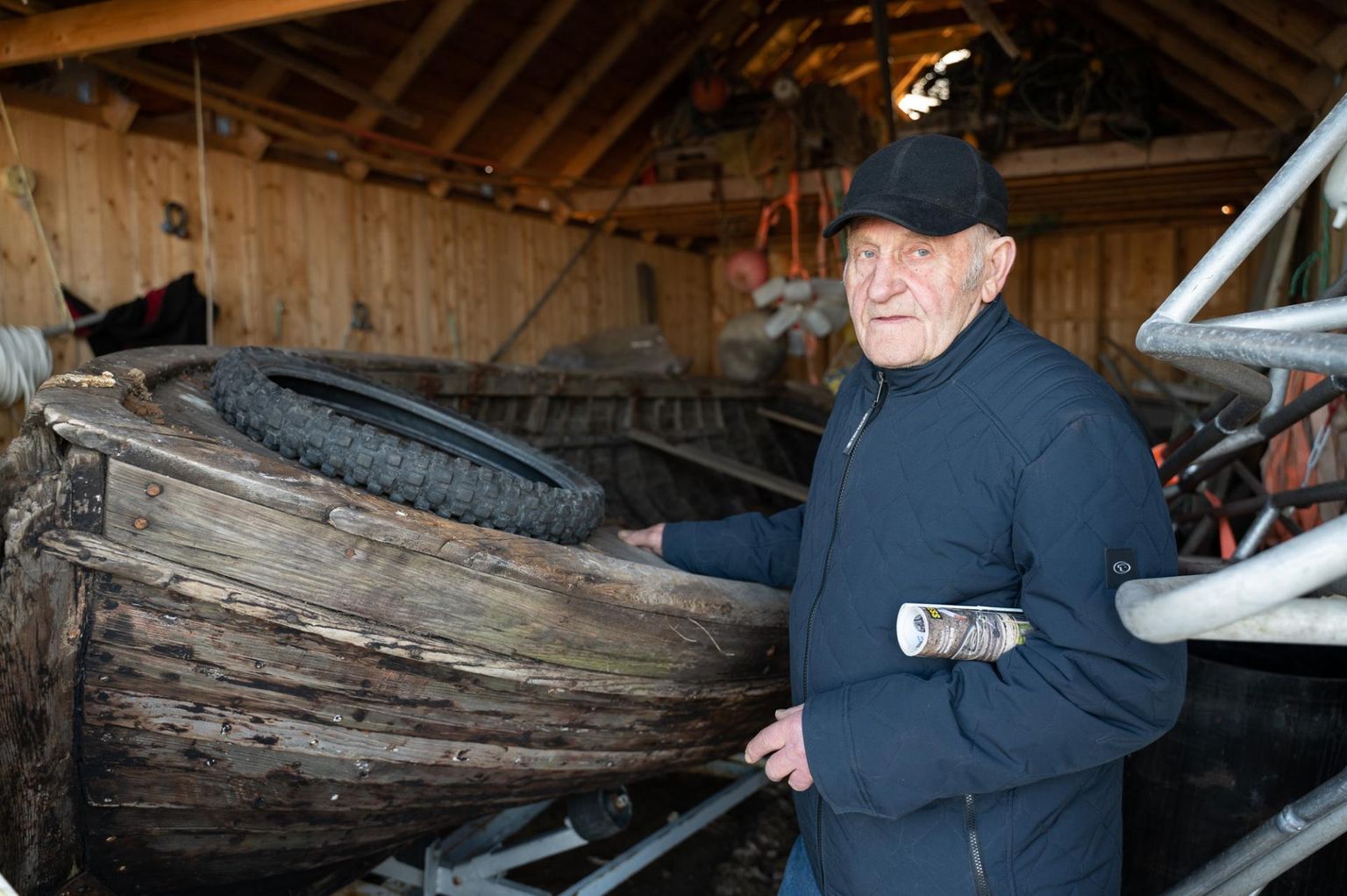 Juminda neeme tipus elav 80aastane Karli Lambot on viimased 36 aastat olnud kutseline kalamees.