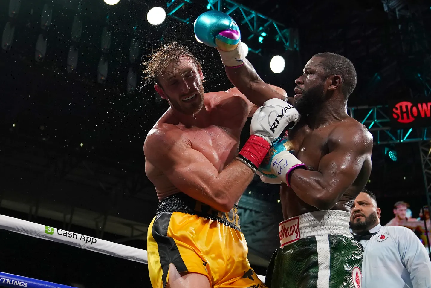 Logan Paul vs. Floyd Mayweather.