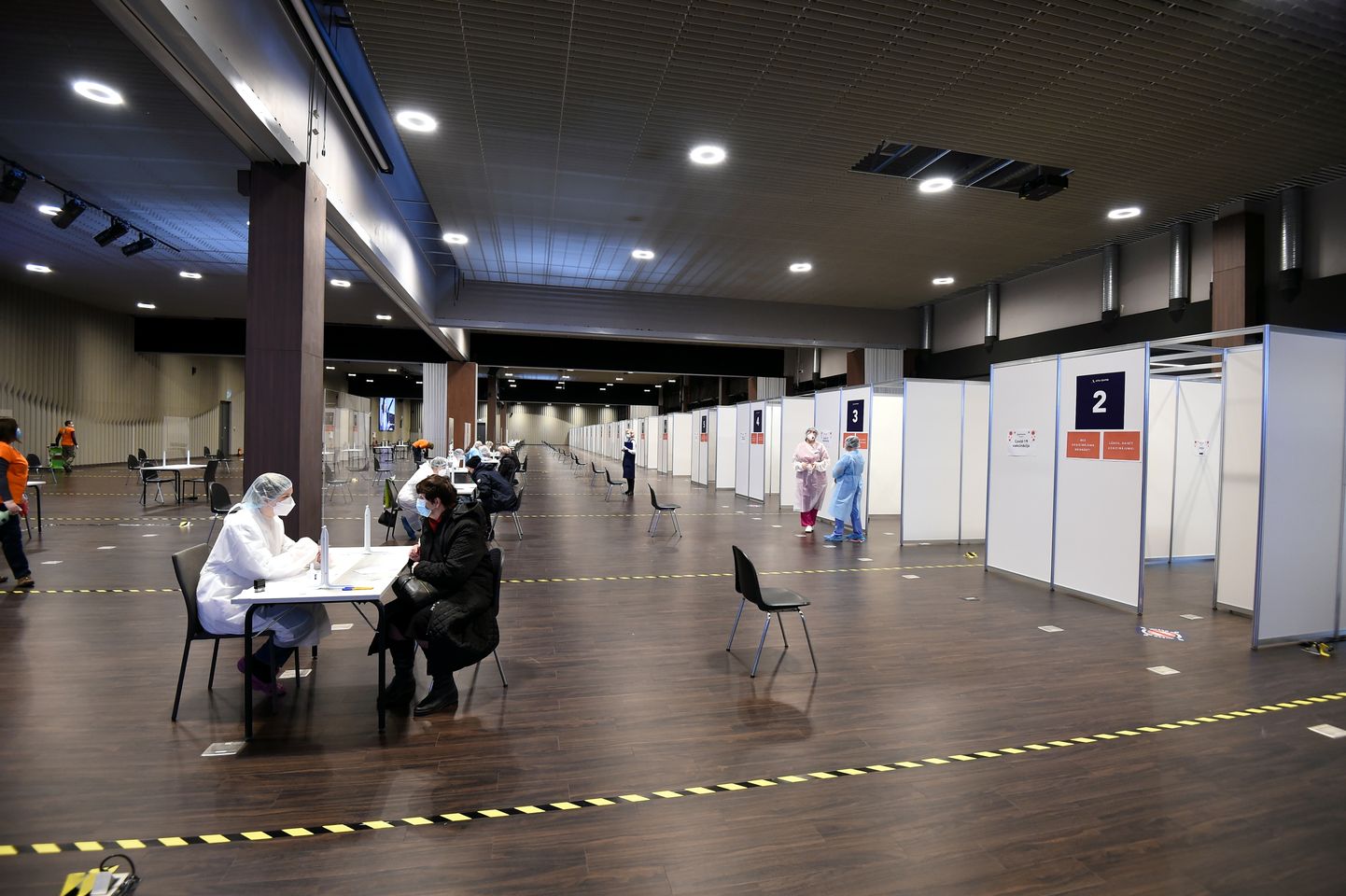 Konferenču centrā "Atta Centre" atvērts masveida vakcinācijas centrs.