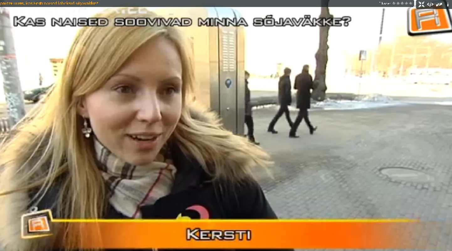 Kaader tänavaküsitlusest.