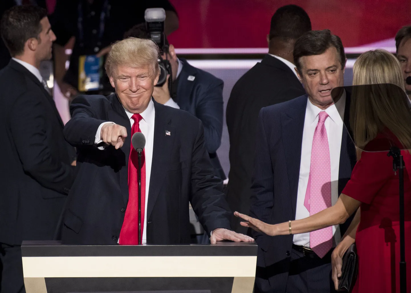 USA vabariiklaste presidendikandidaat Donald Trump ning tema kampaania juht Paul Manafort.
