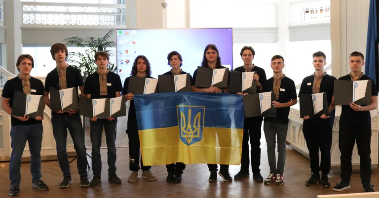 Ukraina külalised võistlusel.