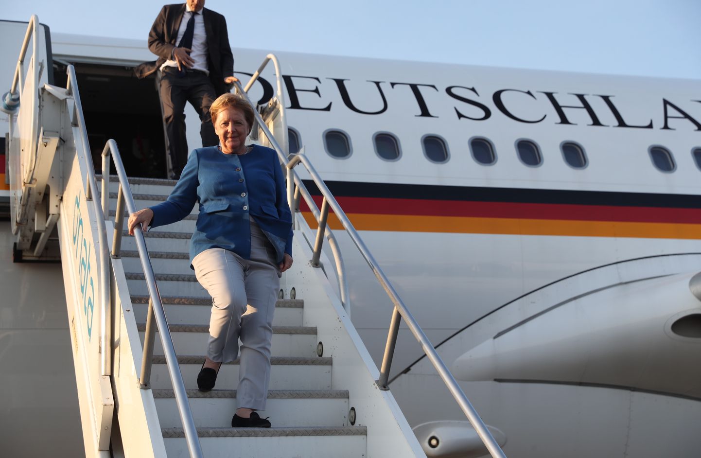 Saksamaa liidukantsler Angela Merkel maandus eile New Yorgis.