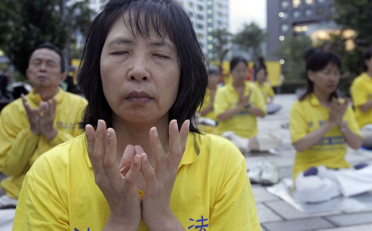 Hiina Rahvavabariigis keelatud Falun Gongi ususekti liikmed.
