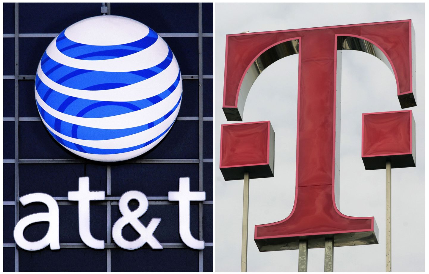 AT&T ja Deutsche Telekomi logod.