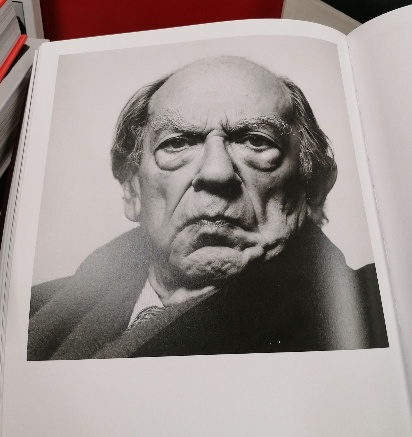 Fotogrāfa Stefano Čančarīni uzņemtais filozofa Jesajas Berlina fotoportrets Milānas grāmatu izstādē.