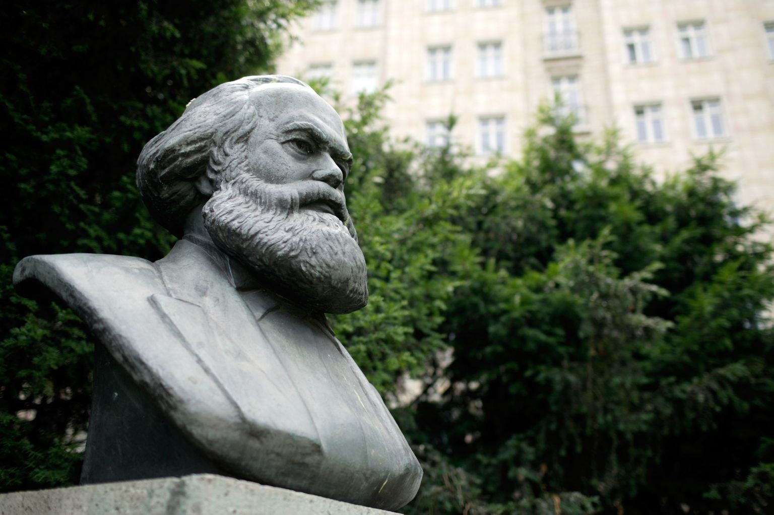 Karl Marxi büst Saksamaa pealinnas Berliinis.
