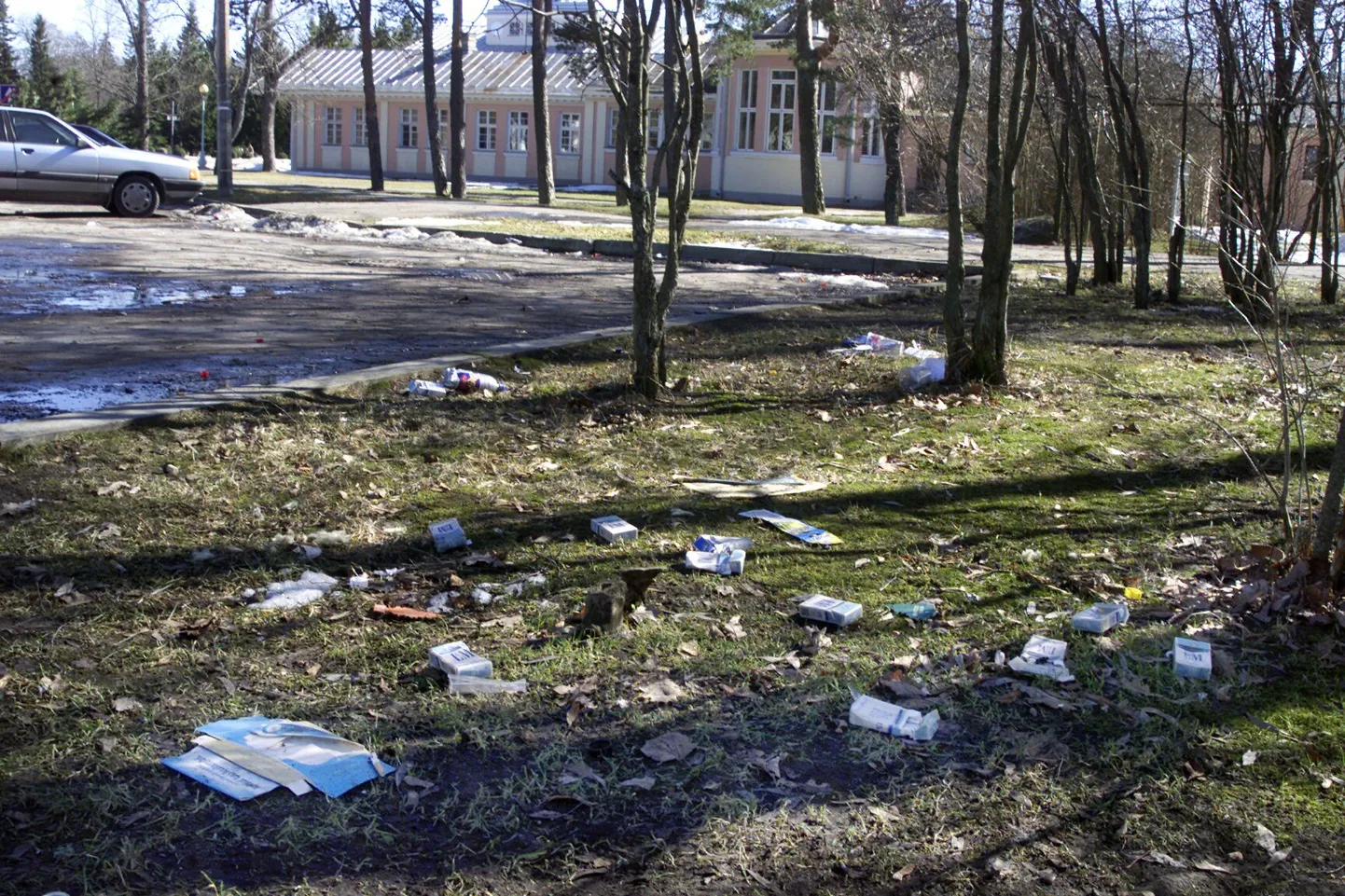 Prügi Pärnu Rannapargis. Arhiivifoto.