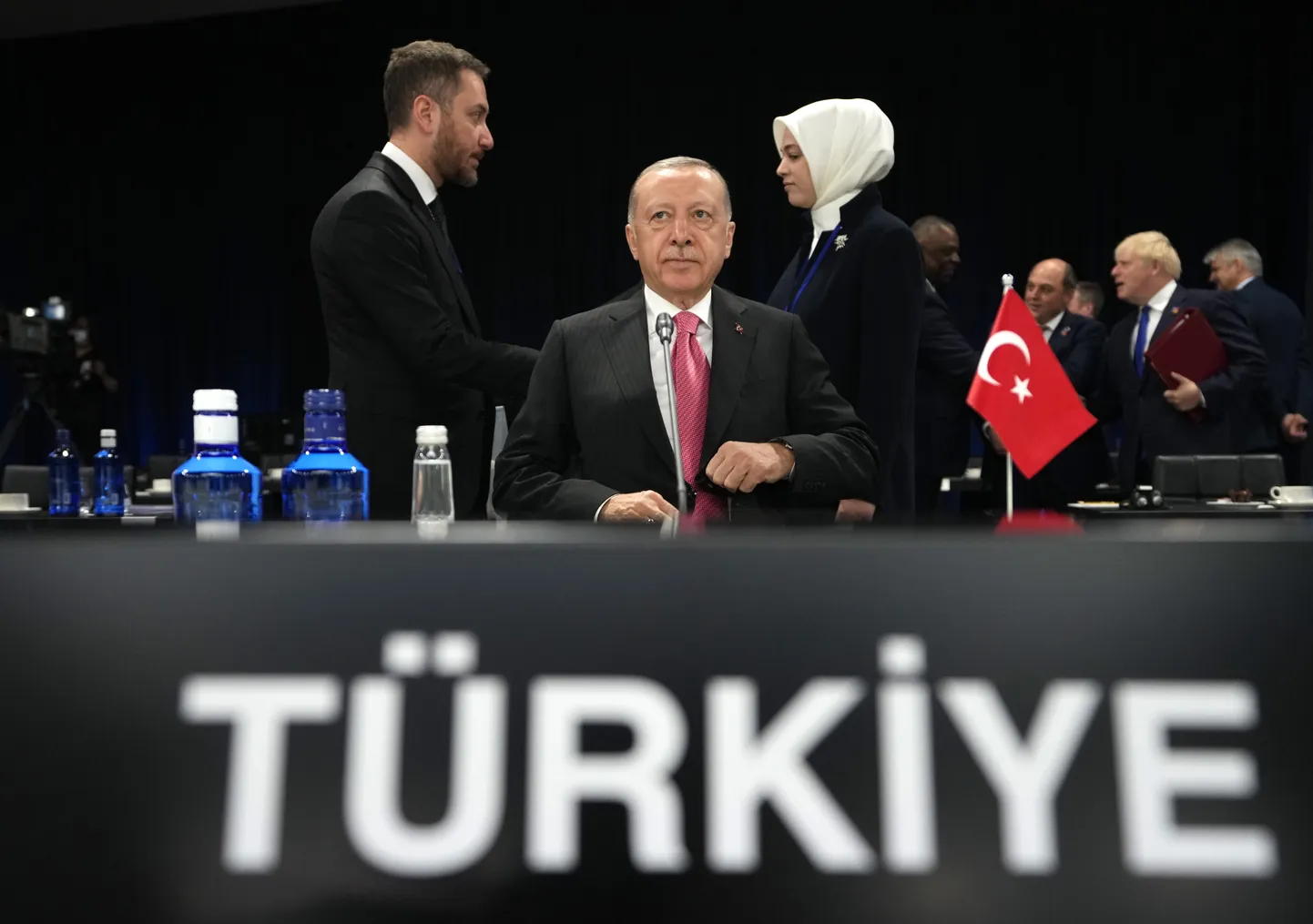 Türgi president Recep Tayyip Erdogan NATO tippkohtumisel Madridis.