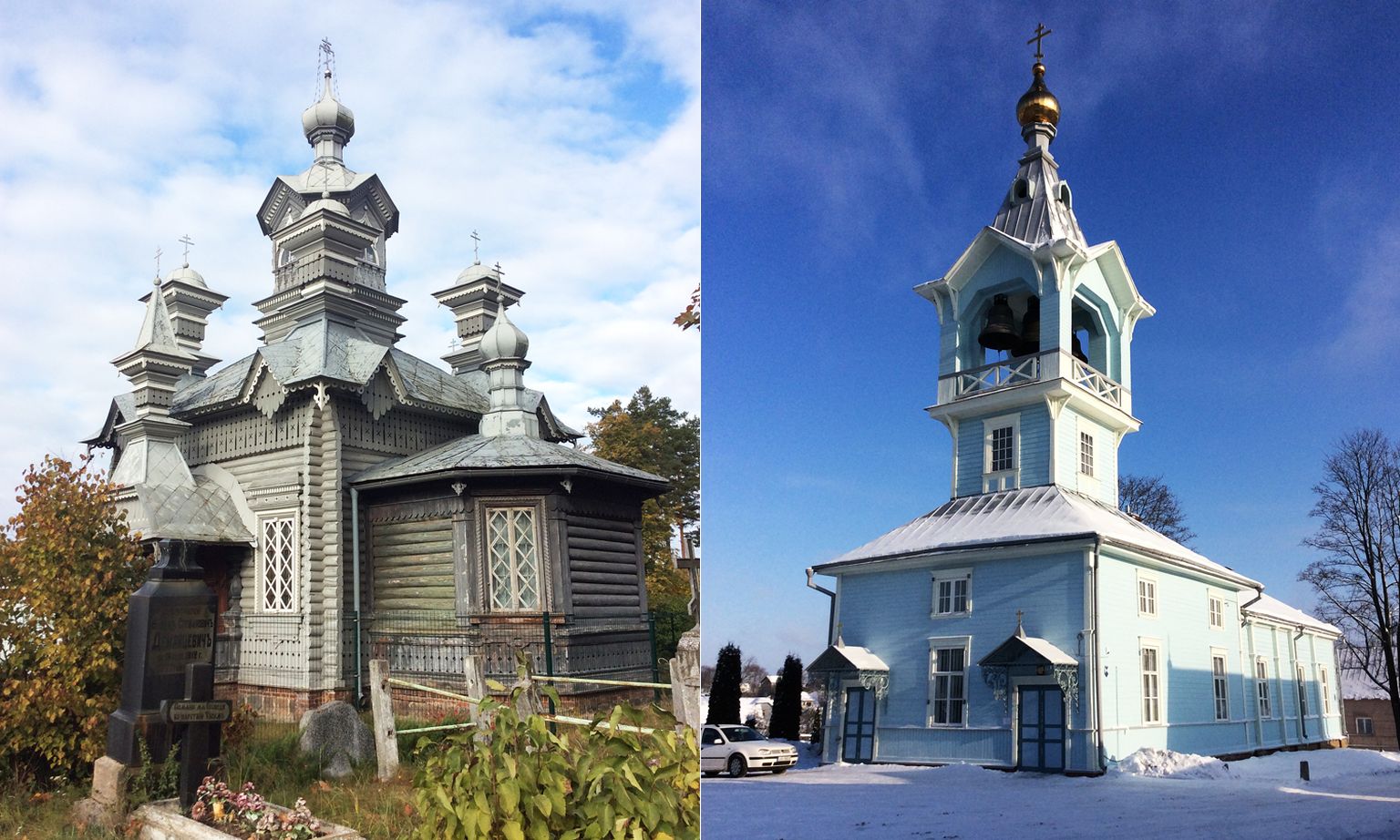 No kreisās: Aleksandra Ņevska pareizticīgo baznīca Daugavpilī un Rēzeknes vecticībnieku kopienas lūgšanu nams