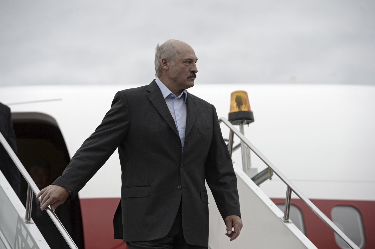 Aleksandr Lukašenka Ufasse saabumas.