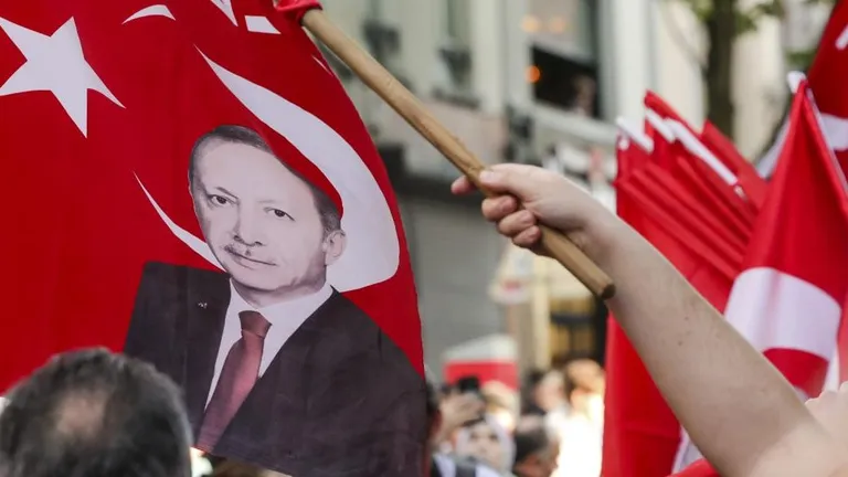 Флаг с Эрдоганом