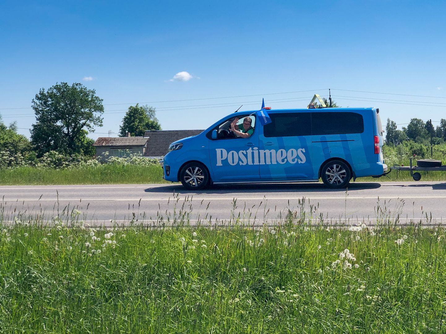 Lõuna-Eesti Postimehe velotuuritajad teel Otepäält Tartusse.