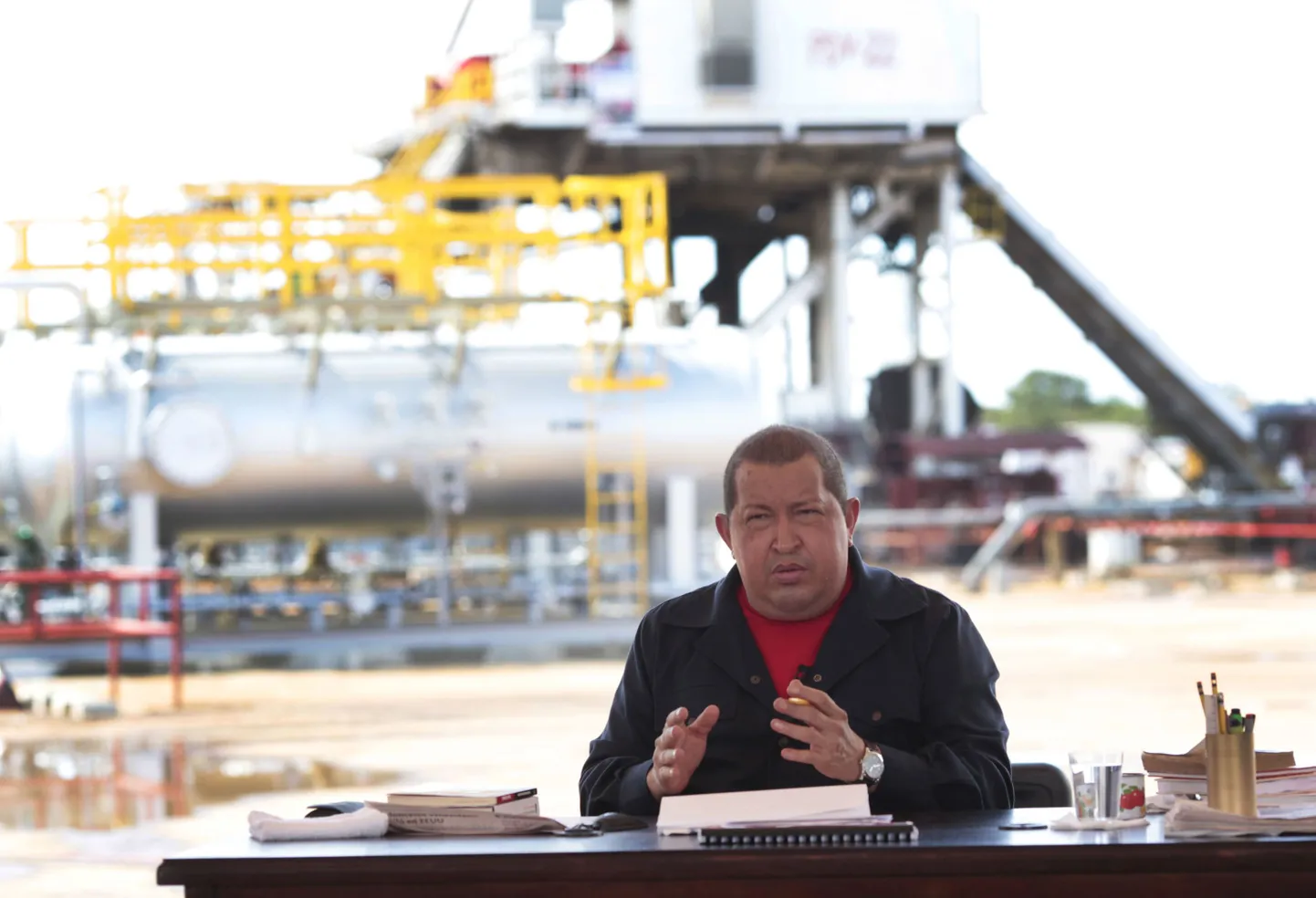 Venezuela president Hugo Chavez.