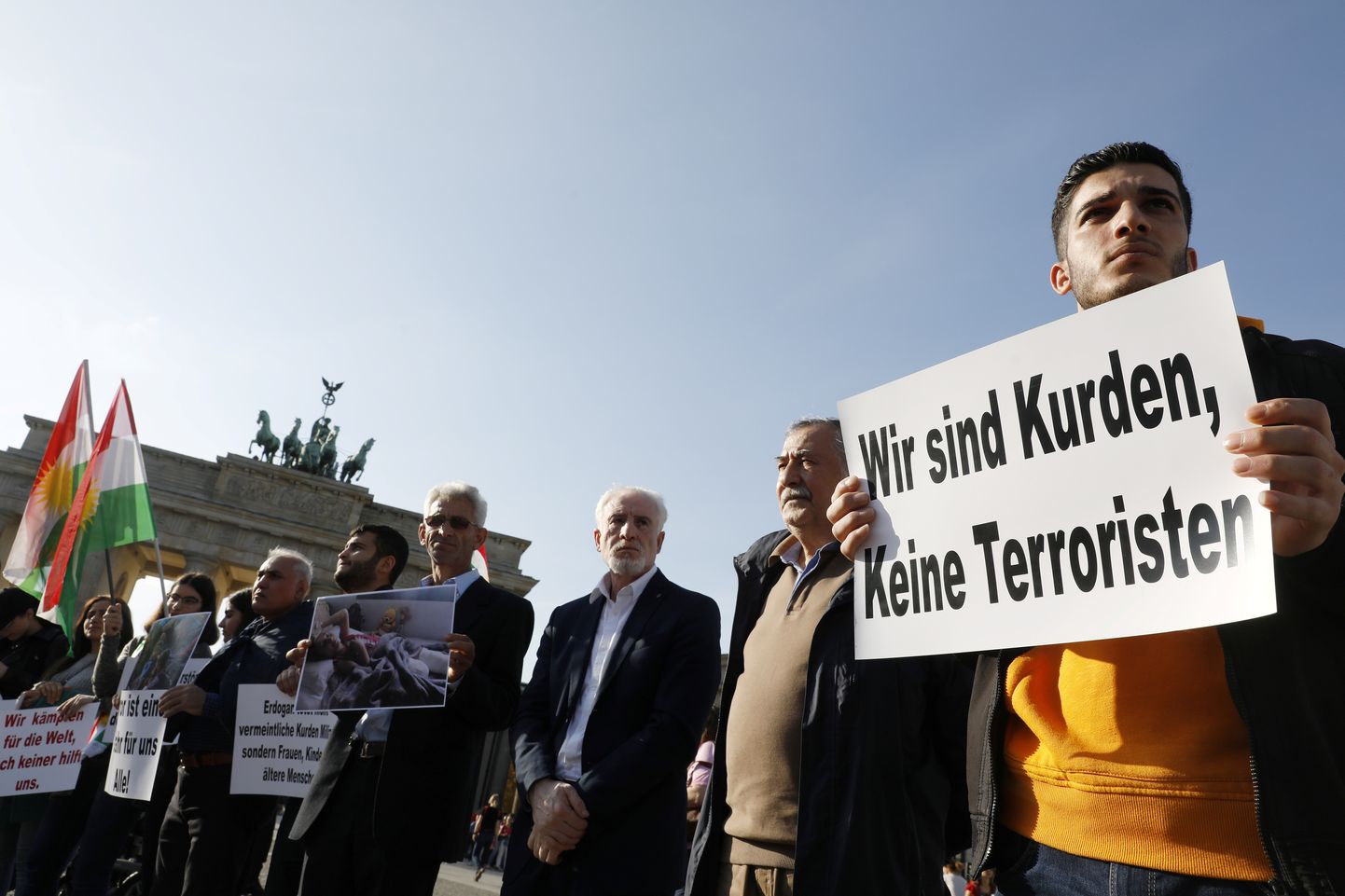 Kurdu protesti Vācijā. 