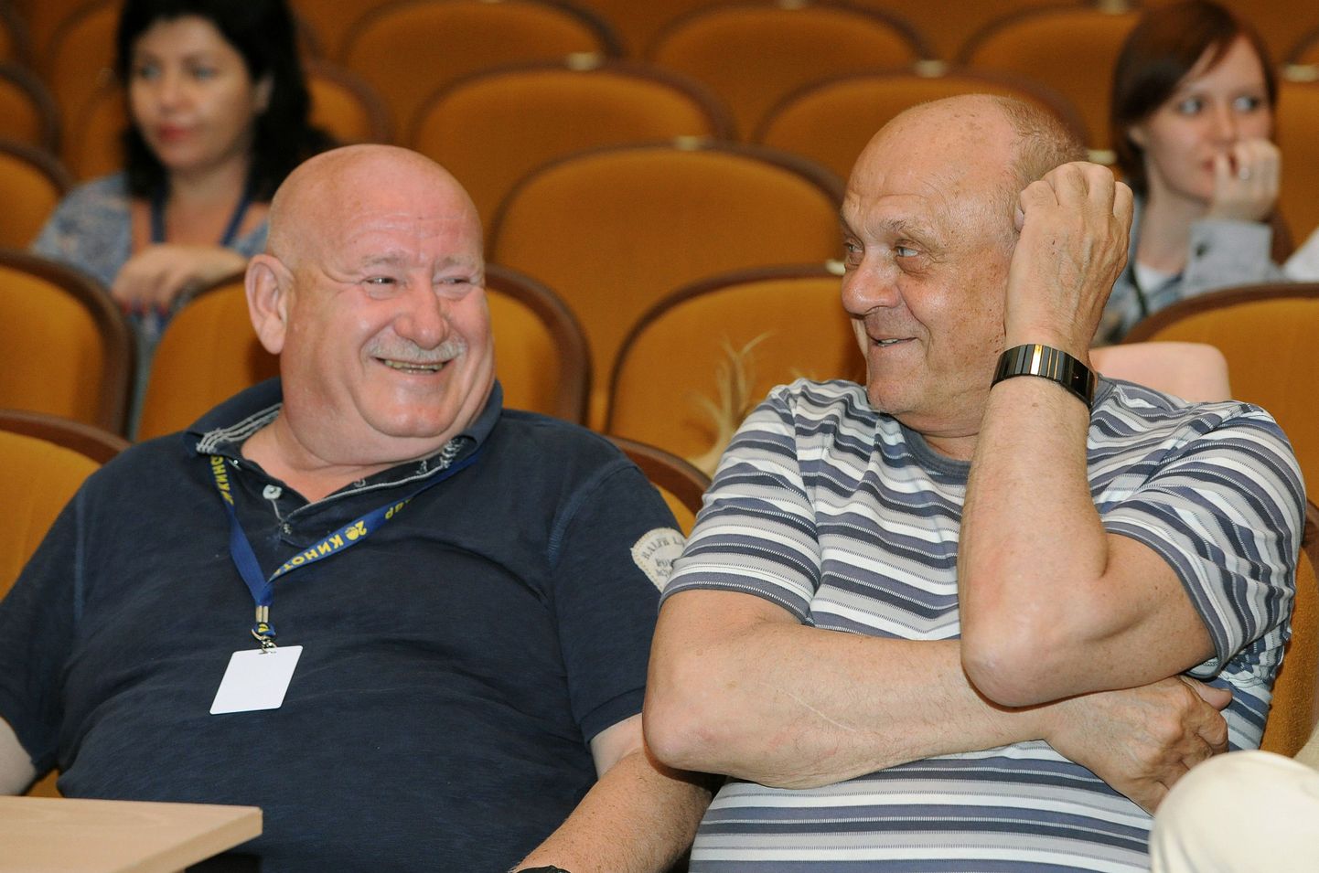 Марк Рудинштейн и Владимир Меньшов на кинофестивале "Кинотавр".