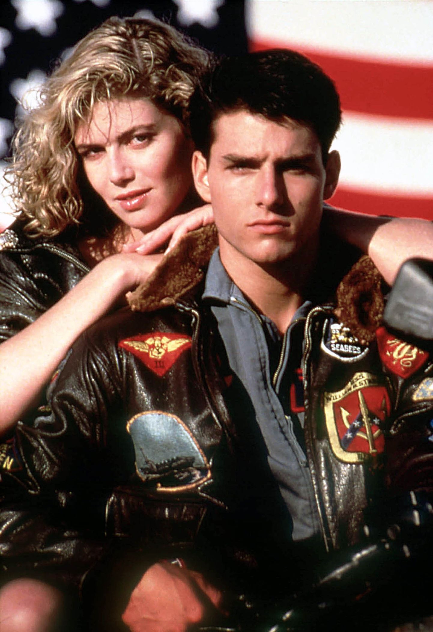 Kaader 1986. aasta filmist «Top Gun». Pildil Tom Cruise ja Kelly McGillis