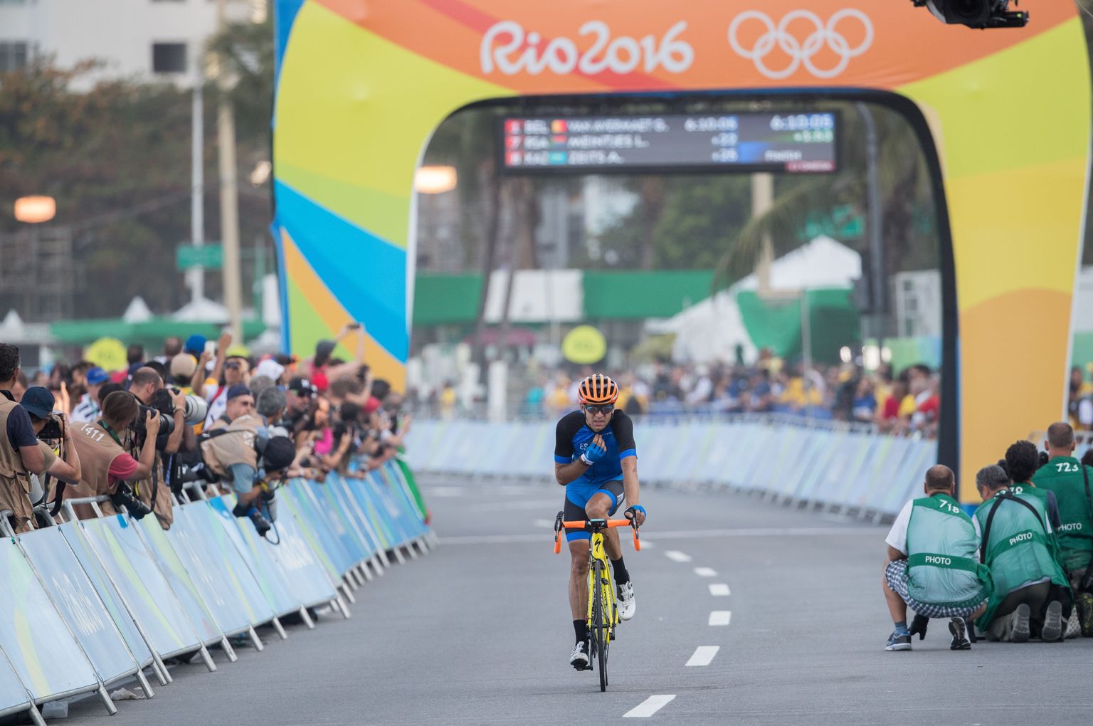 Tanel Kangert ületas Rio olümpial finišijoone üheksandana.