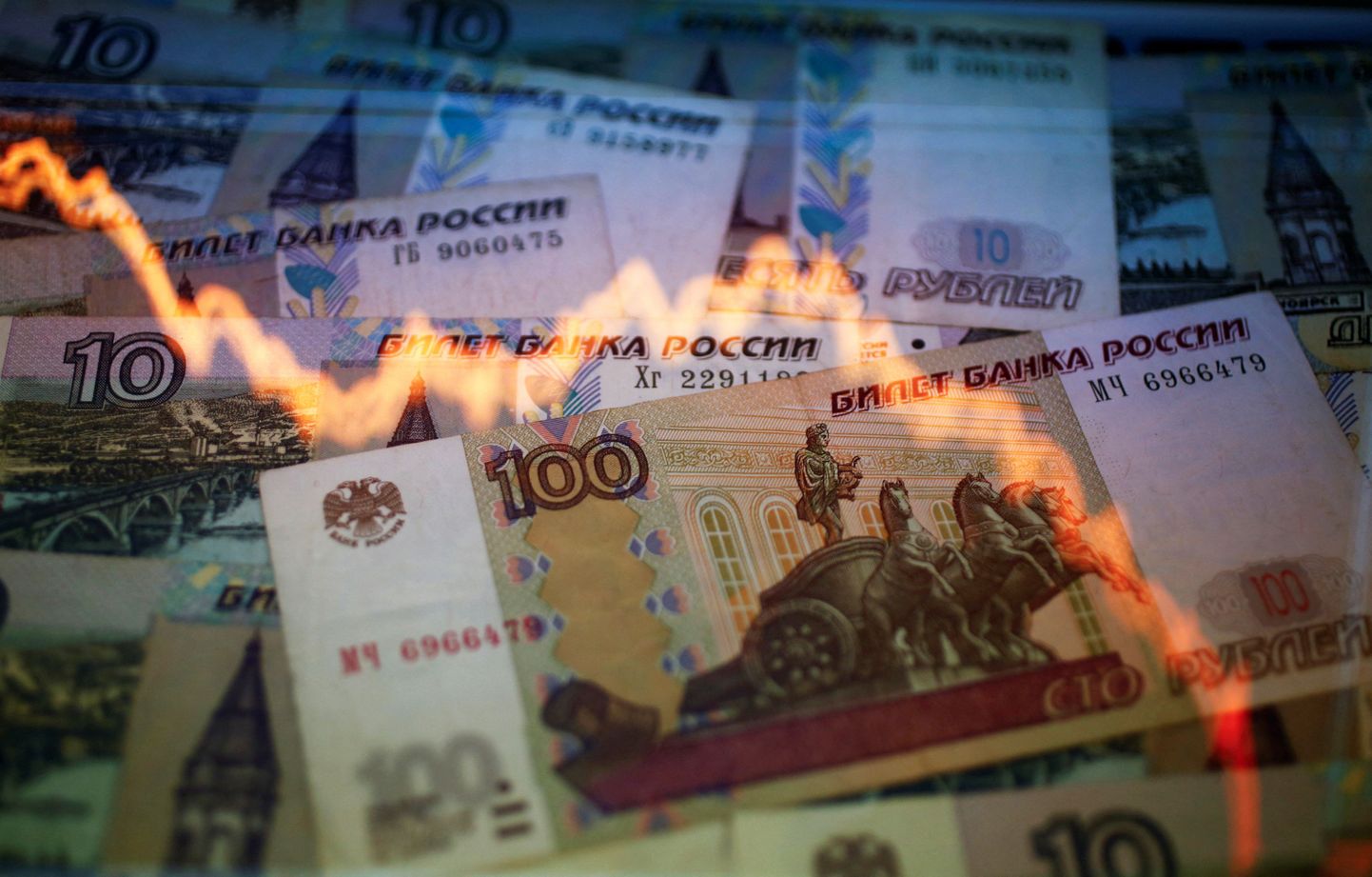 Vene rubla on näinud suurt langust.