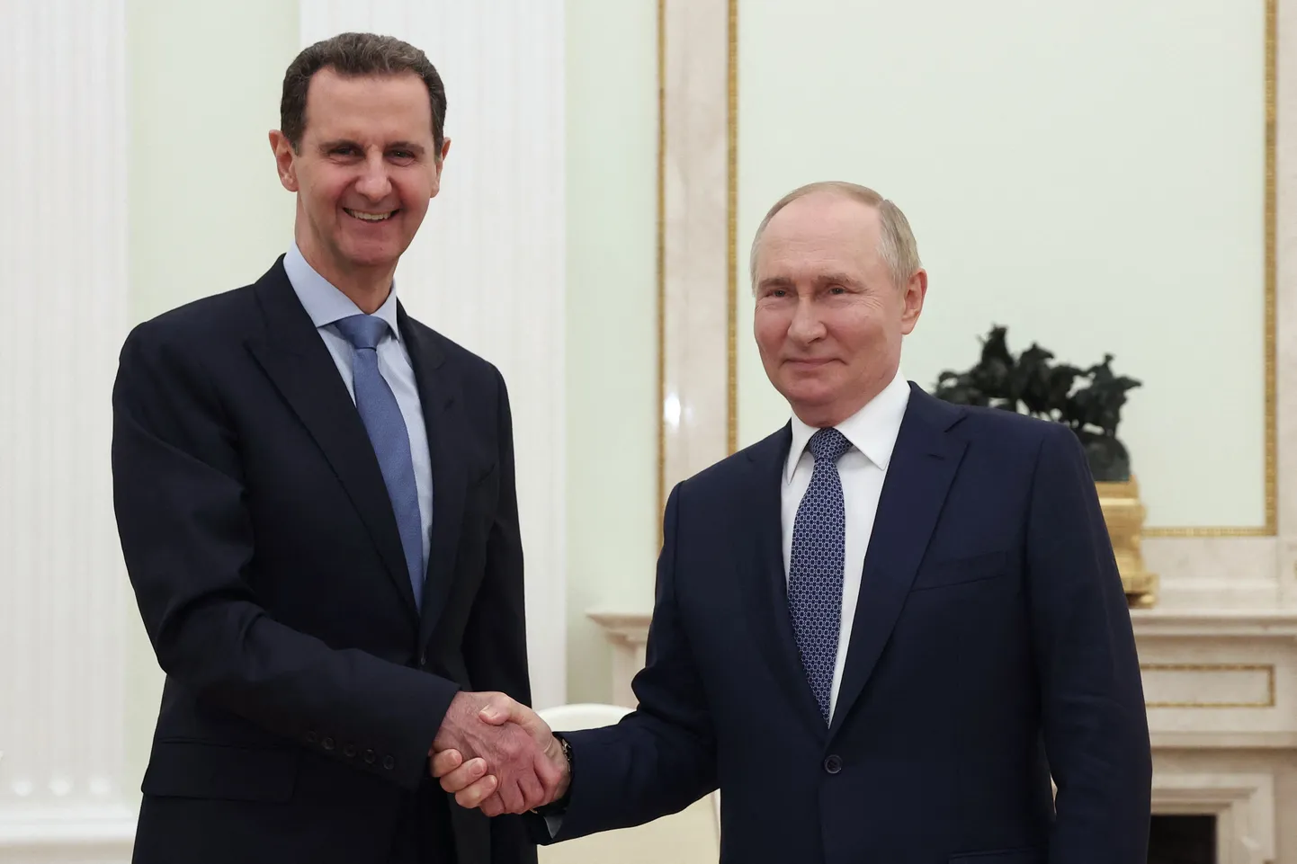 Süüria kukutatud diktaator Bashar al-Assad Moskvas kohtumas oma Venemaa ametivenna Vladimir Putiniga 24. juulil 2024. aastal.