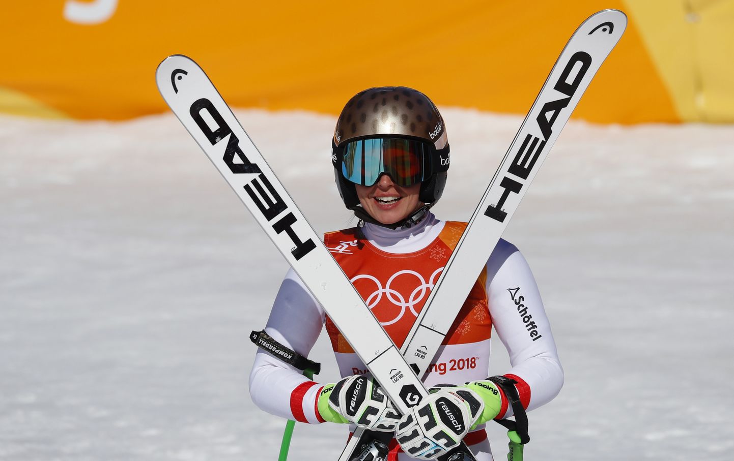 Anna Veith 2018. aasta Pyeongchangi olümpial, kus ta teenis ühe hõbeda.
