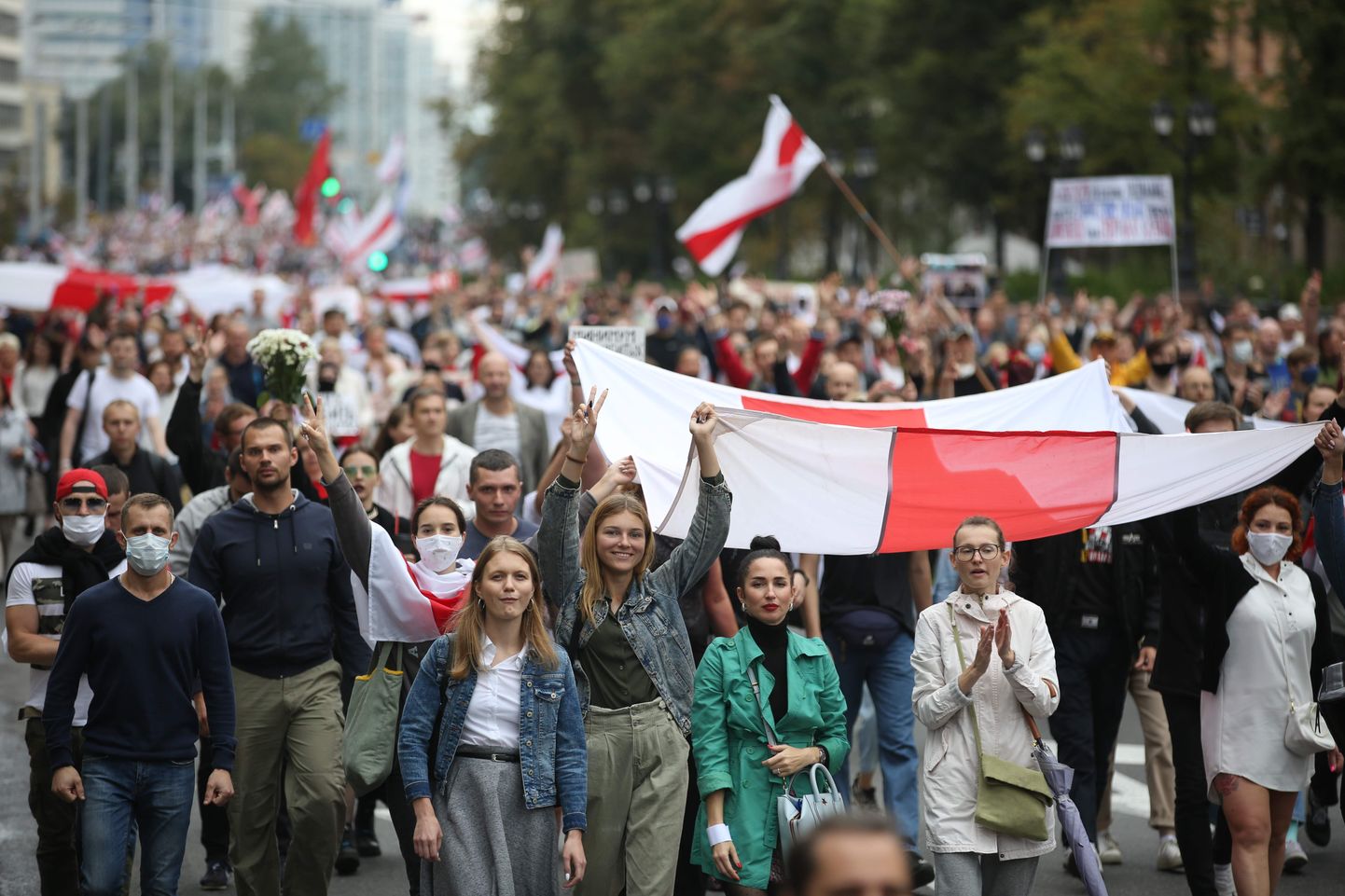 Protesti Baltkrievijā turpinās arī 6. septembrī.