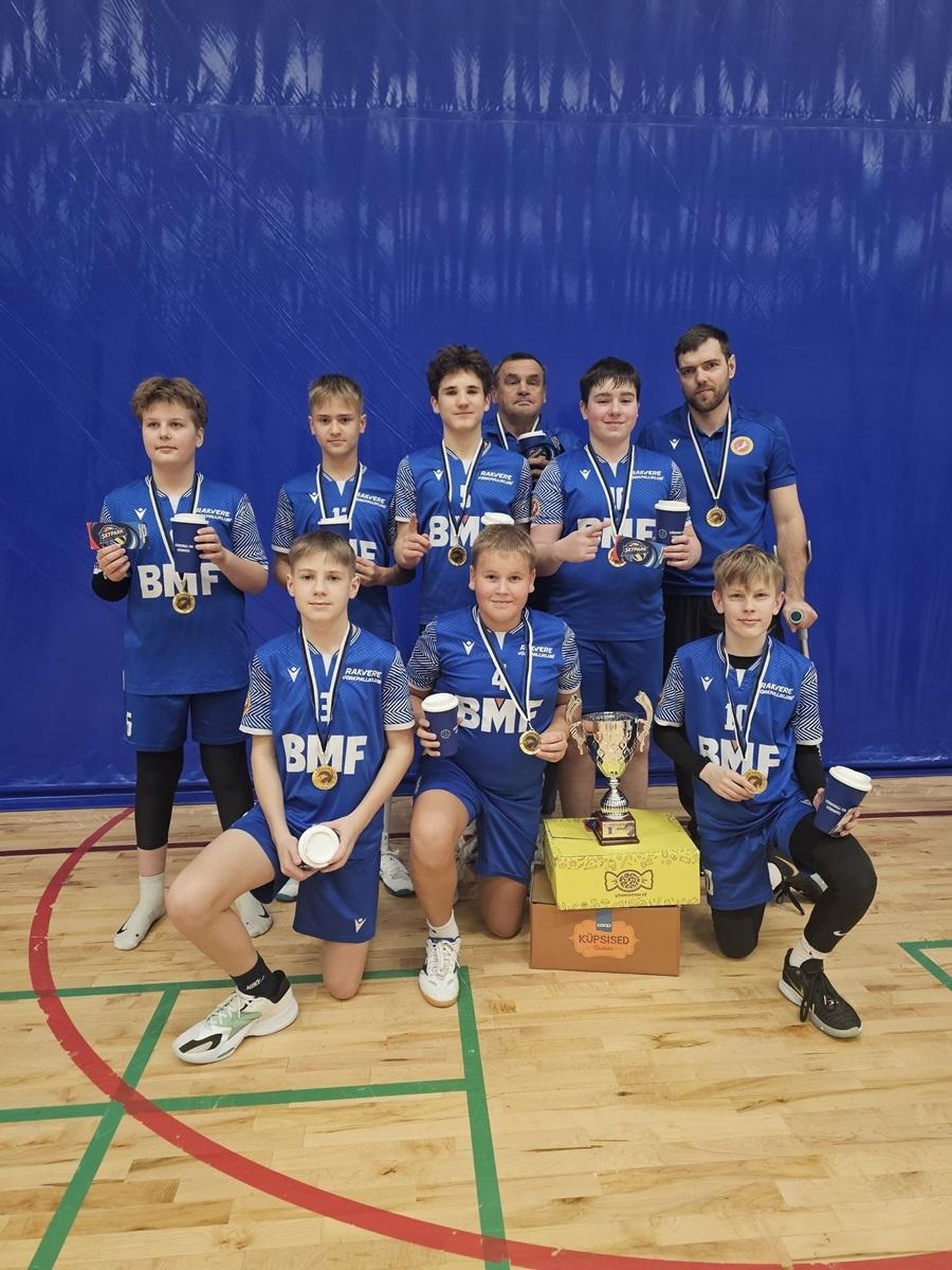 Rakvere spordikooli U14 võistkond tuli 6 vs. 6 võrkpalli meistrivõistlustel võitjaks.