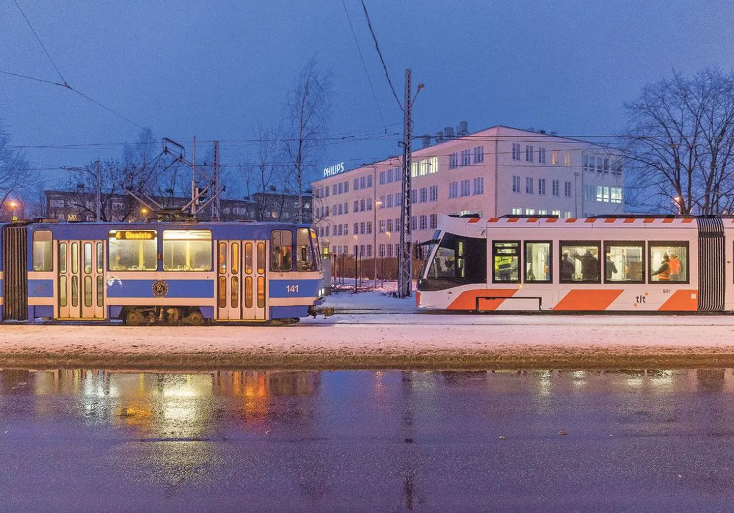 На смену таллиннским старичкам придут современные «испанцы», благодаря которым трамвайные пути увеличат свой срок эксплуатации.