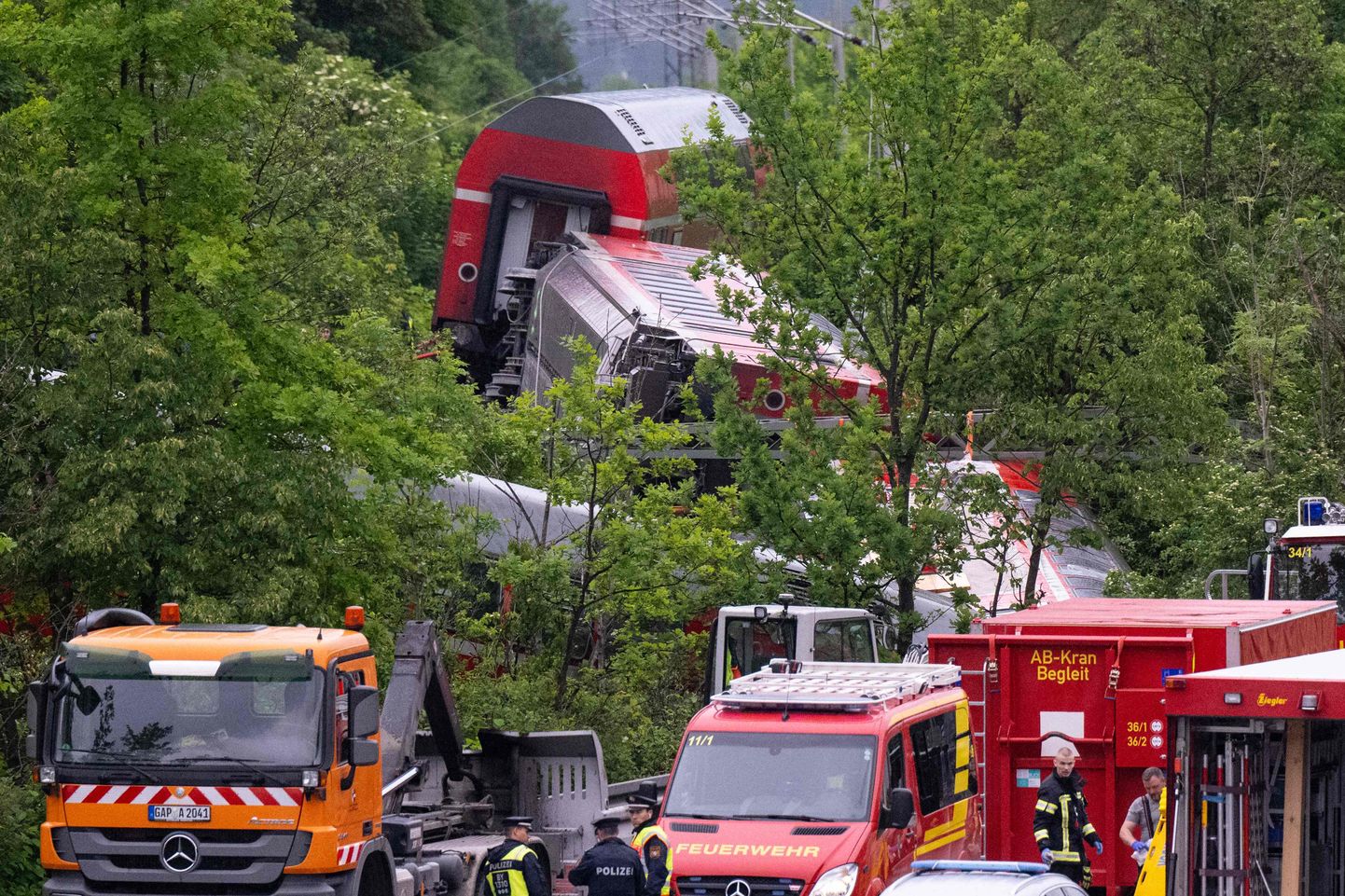 Крушение поезда в Баварии