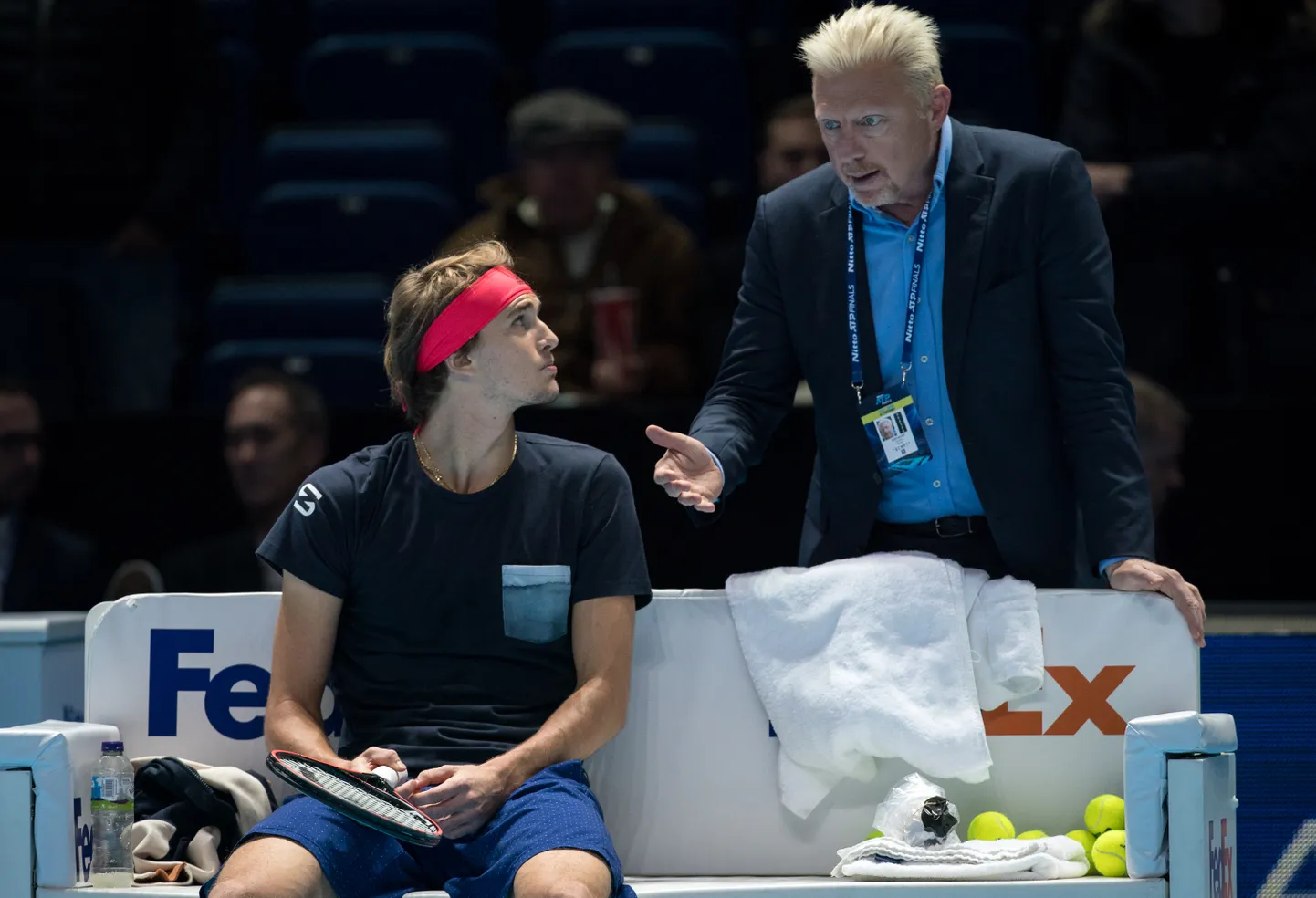Alexander Zverev (vasakul) ja Boris Becker.