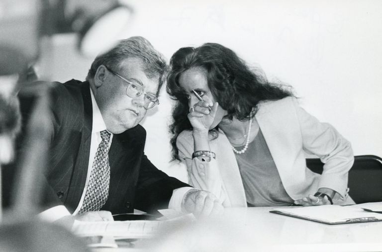 Edgar Savisaar ja Piret Mürk 1992. aastal.