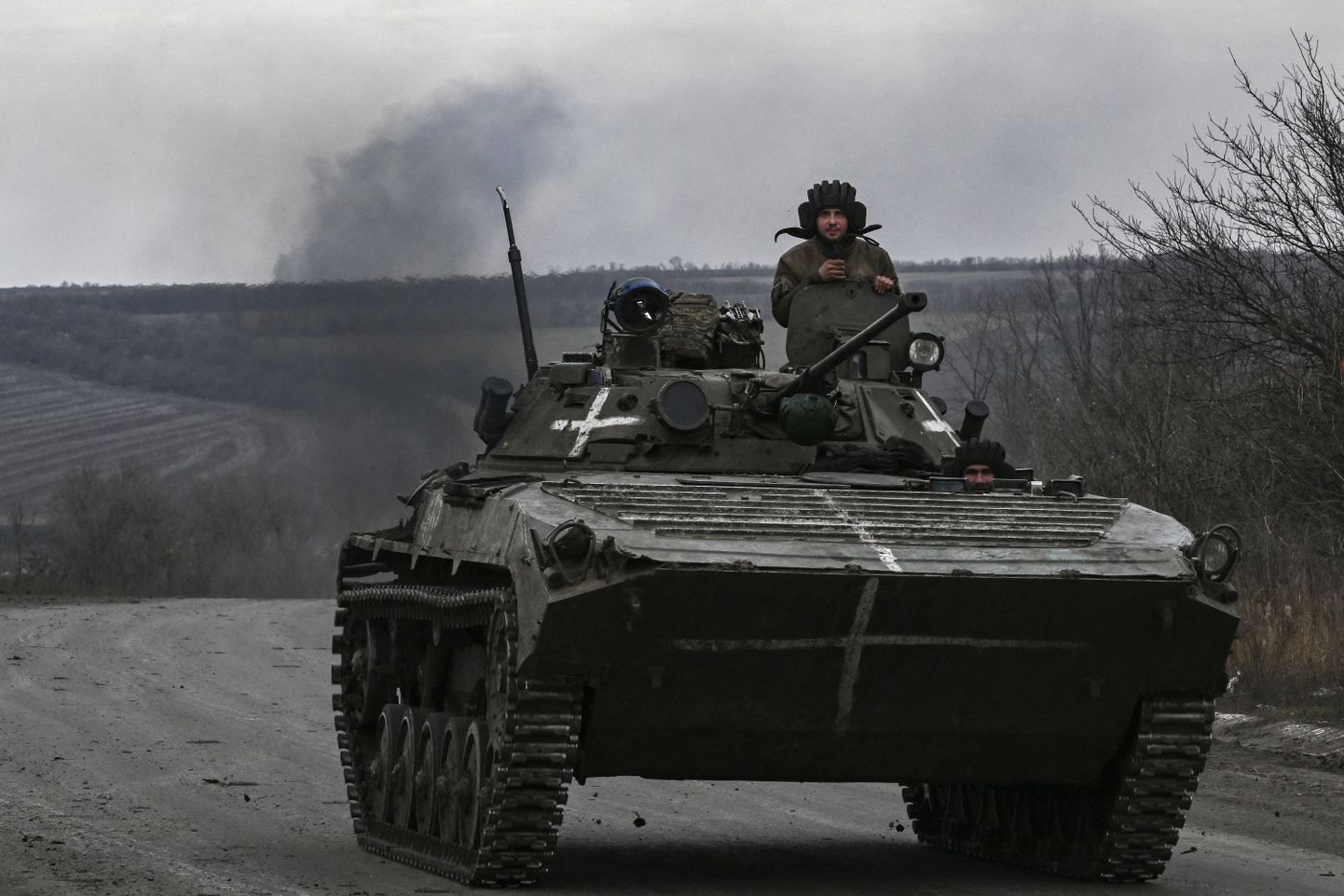 Ukraina soomusmasin BMP II Bahmuti lähedal.