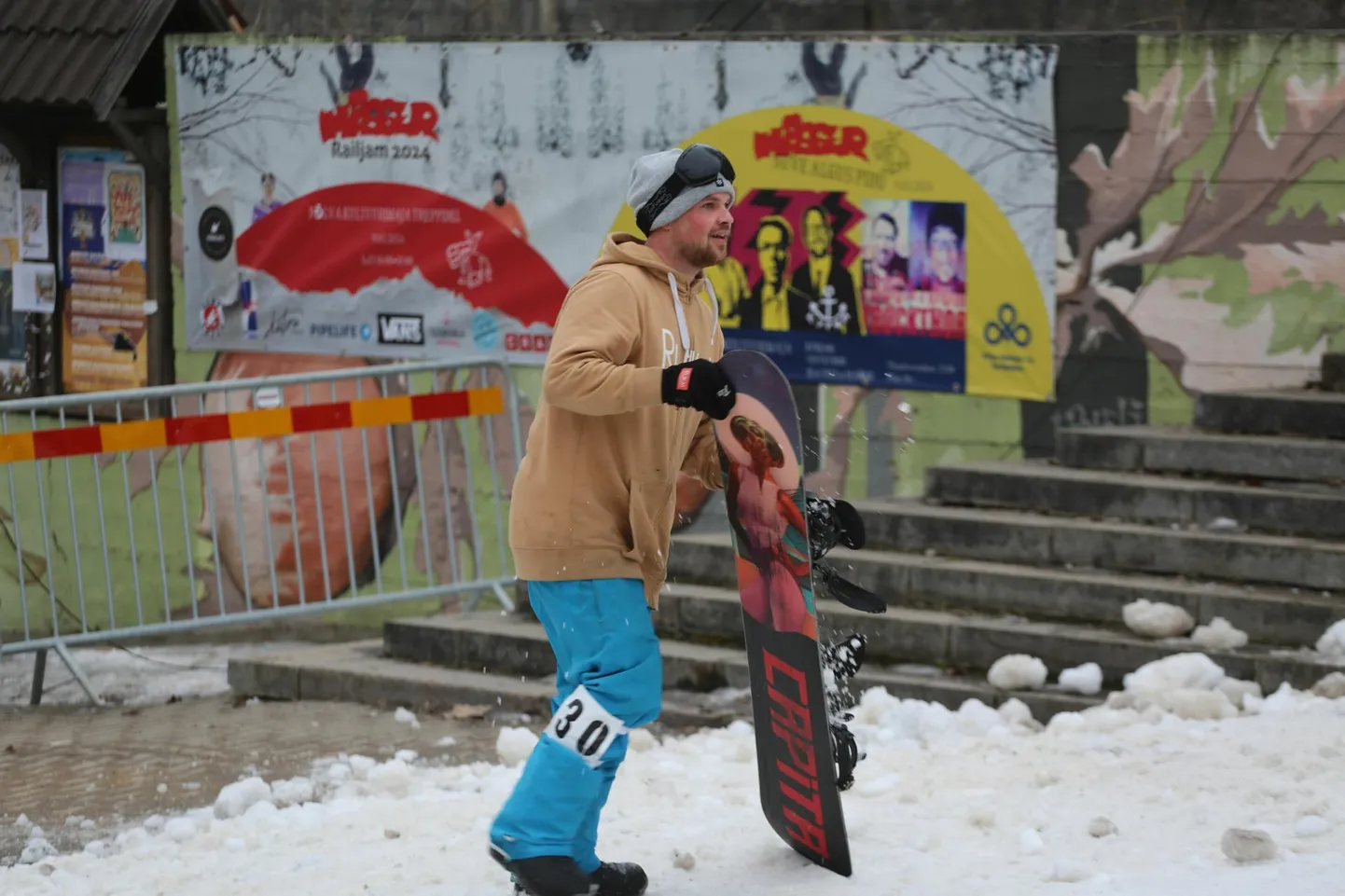 Talvel toimunud Mässeri lumelauavõistlus, millest tänavusuvine festival inspireeritud on.