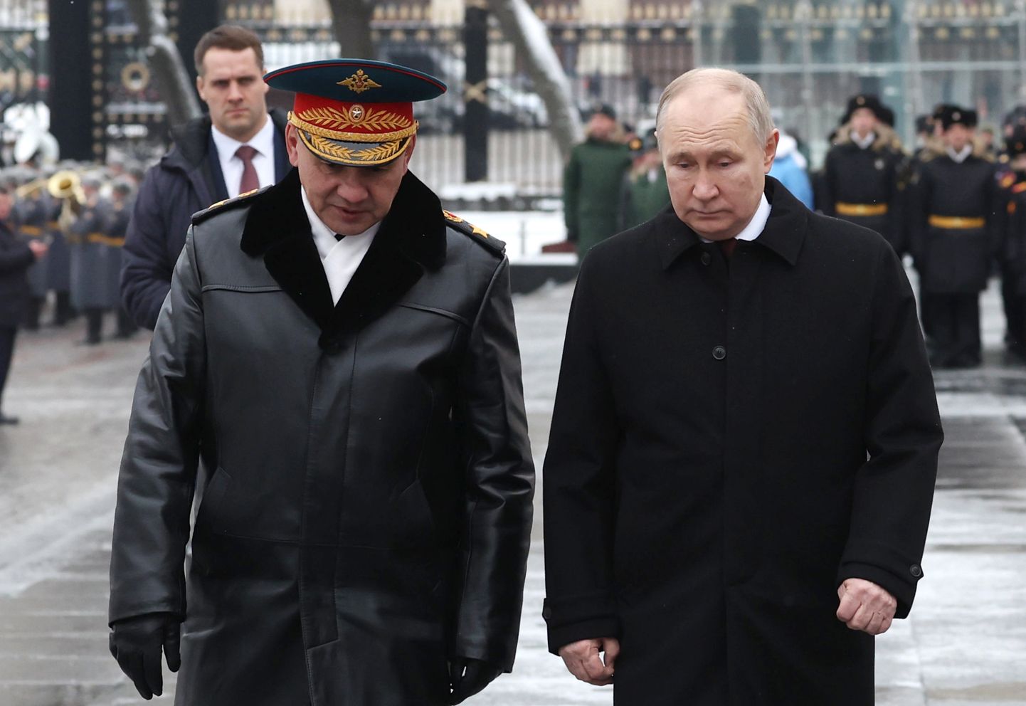 Šoigu un Putins.