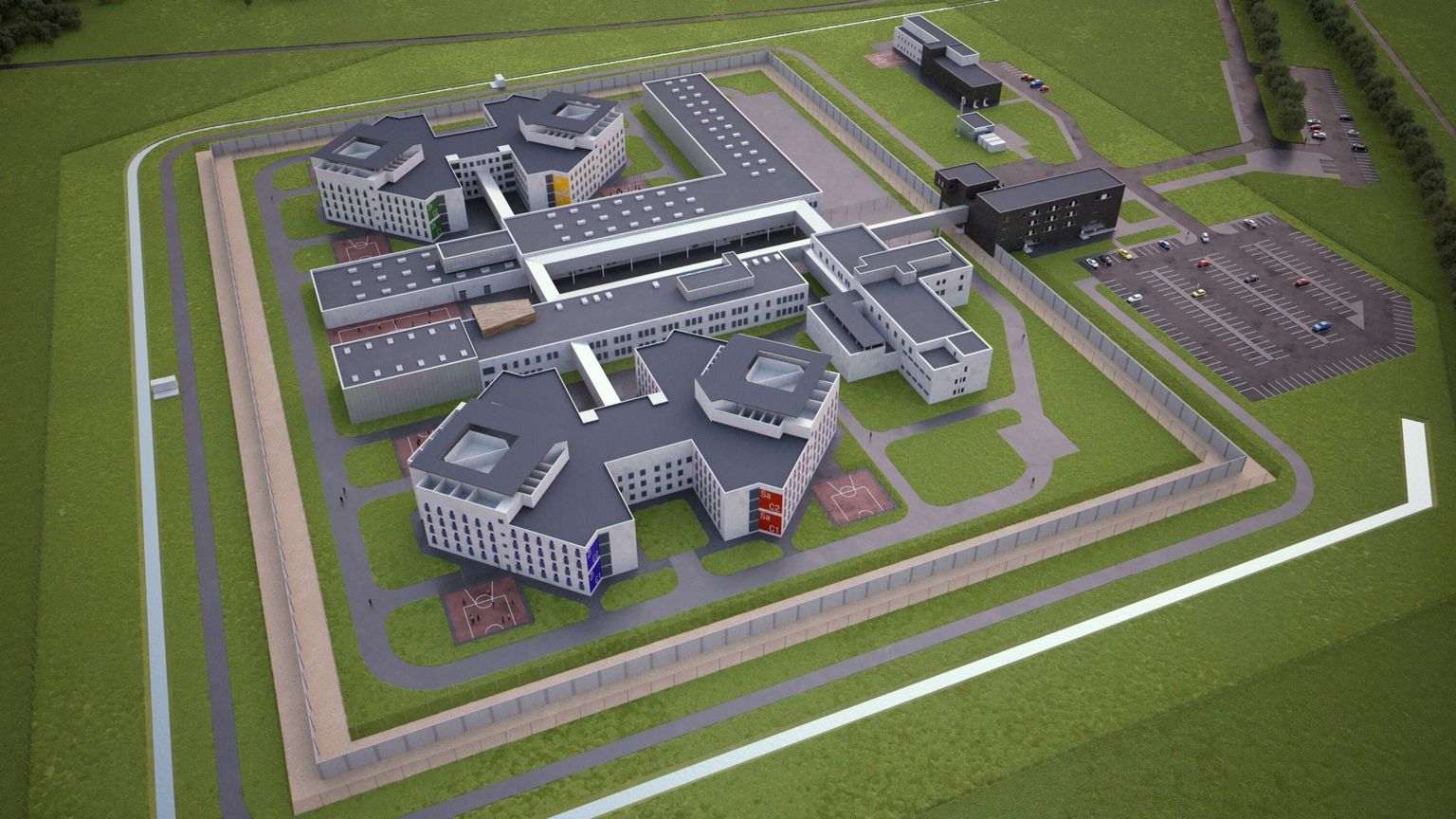Визуализация новой Лиепайской тюрьмы