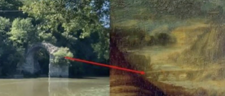 Сравнение моста с картины «Мона Лиза» с мостом Латерина.