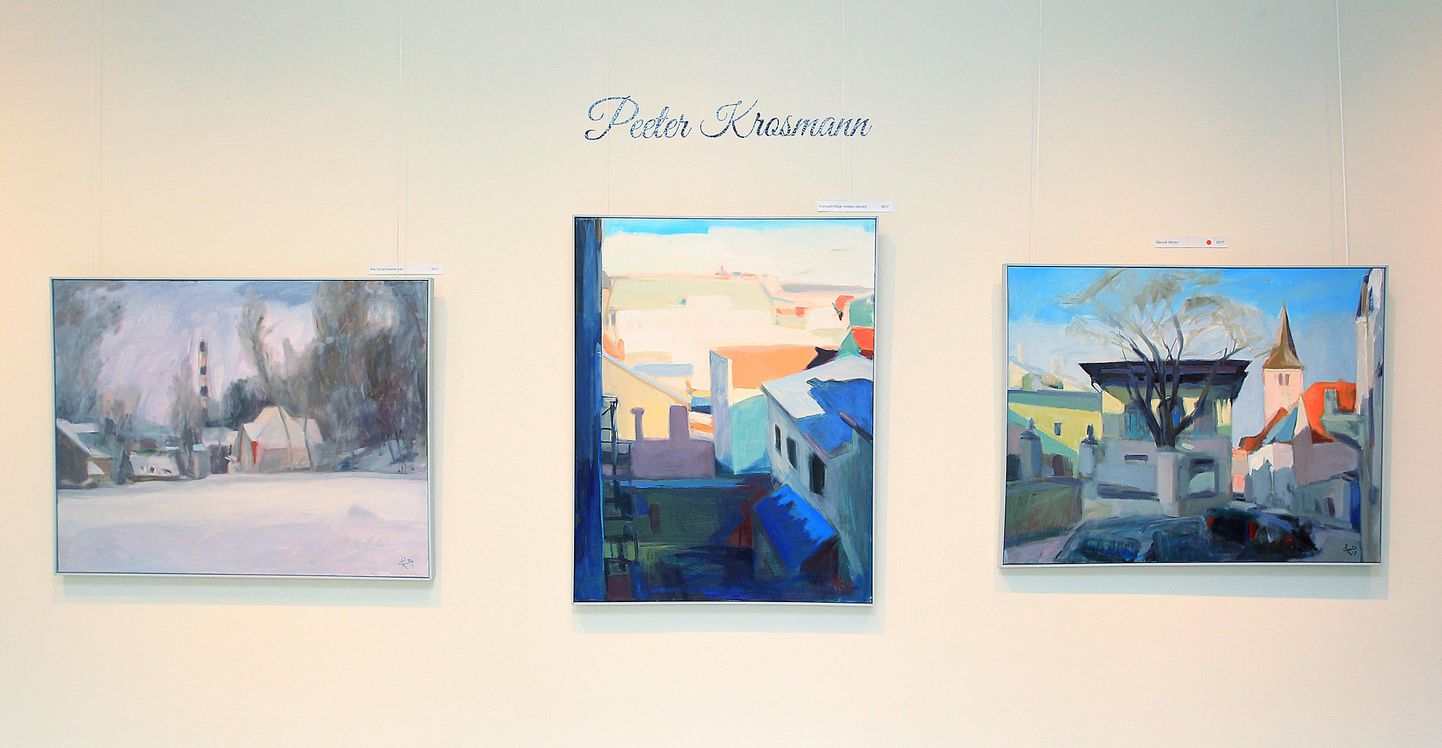 Maalid Peeter Krosmanni näituselt.