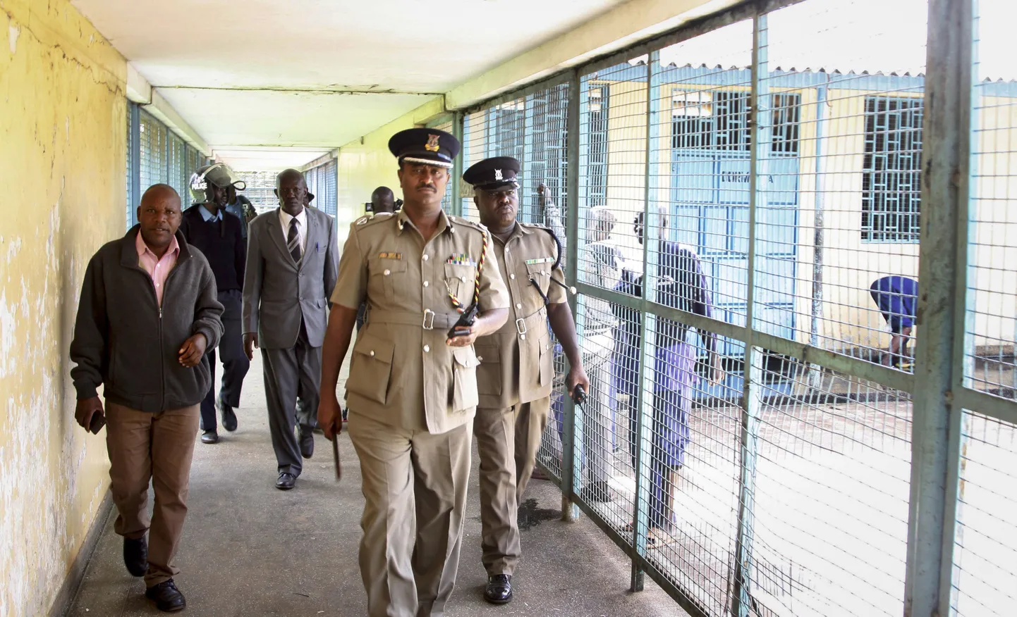 Keenia politsei Nairobi vaimuhaiglas.