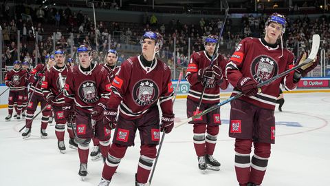 Batņa papildlaikā atnes Latvijas hokejistiem uzvaru viesos pār Somiju