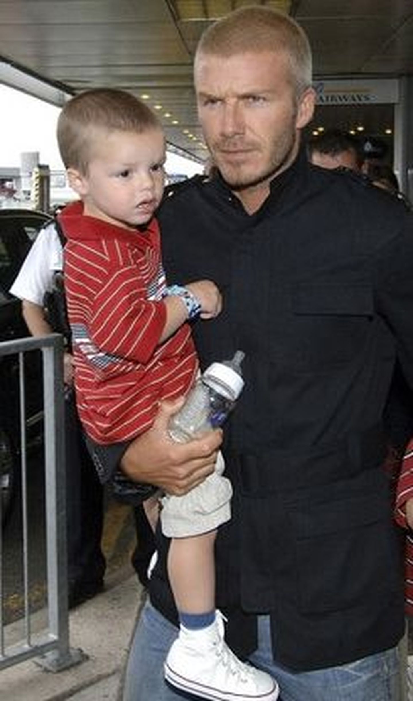 Cruz Beckham koos oma isa David Beckhamiga