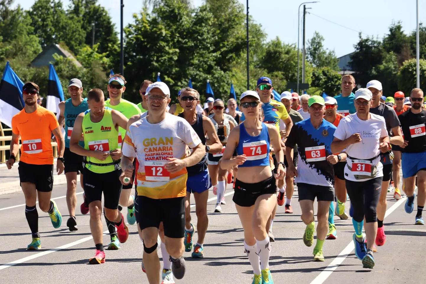 Võidupüha maratoni start 2024. aastal.
