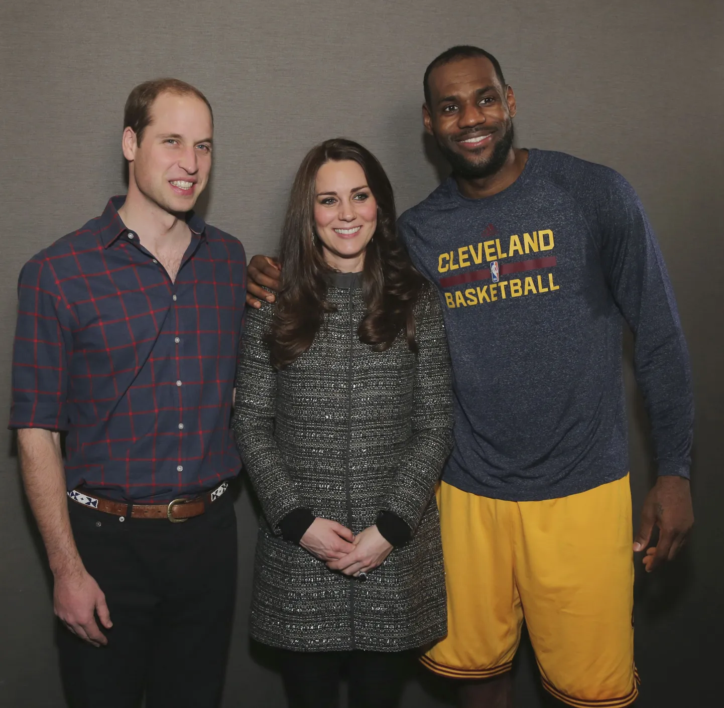 Prints William, hertsoginna Catherine ja USA korvpallur LeBron James