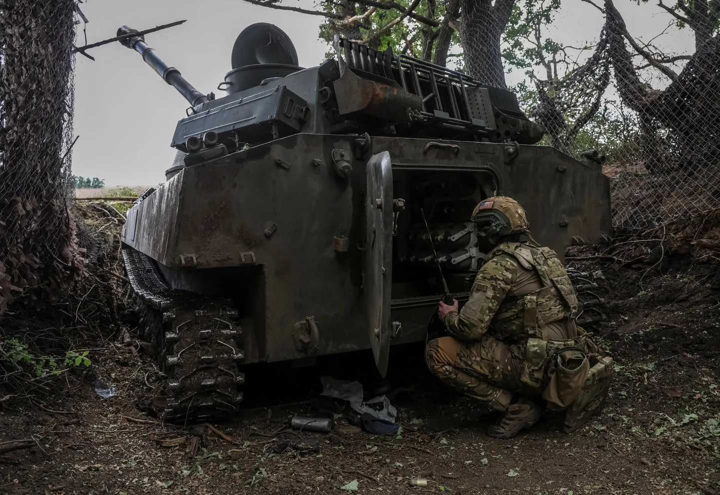 Ukraina sõdurid Donetskis. Mai 2024.