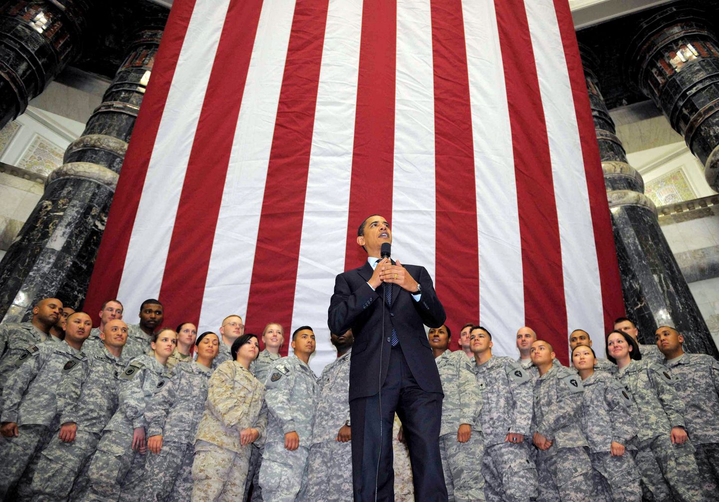USA president Barack Obama käis ise sel nädalal üllatuslikult Iraagis kohtumas oma maa sõduritega.