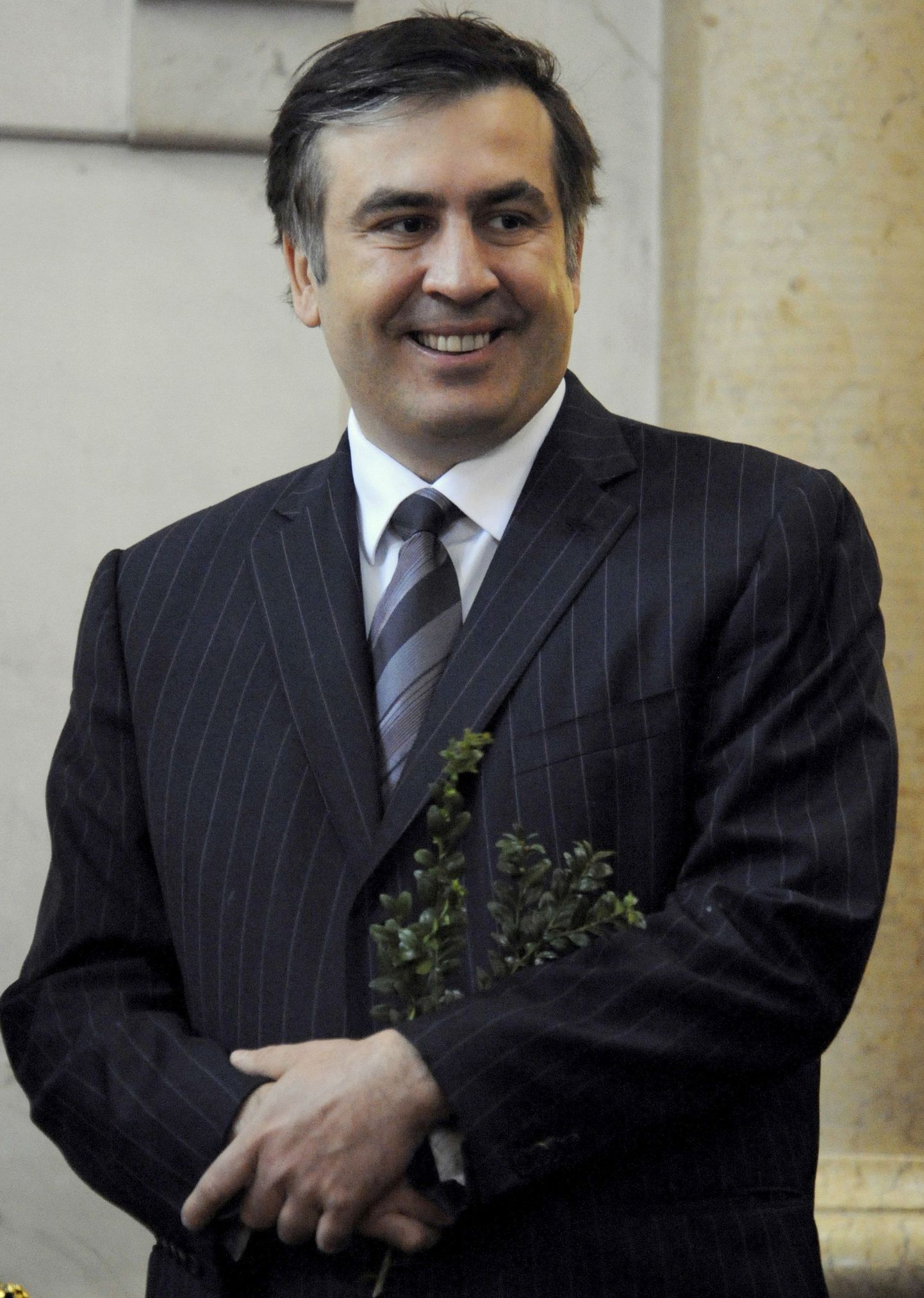 Gruusia president Mihhail Saakašvili pühapäeval Thbilisis.