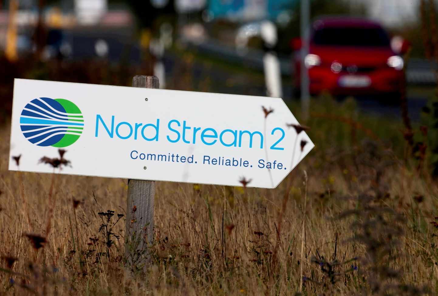 Silt, mis juhatab Nord Streami rajatiseni Lubminis Saksamaal.
